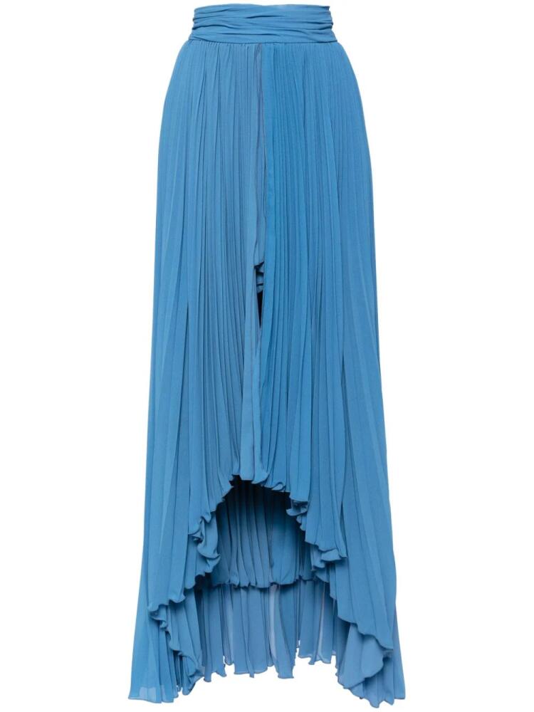 Saiid Kobeisy high-low pleated skirt - Blue Cover