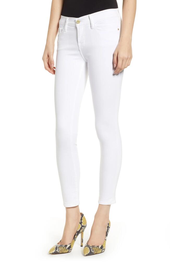 FRAME Le Color Crop Skinny Jeans in Blanc Cover