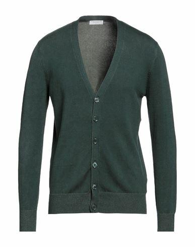 Majestic Filatures Man Cardigan Dark green Organic cotton, Elastane Cover