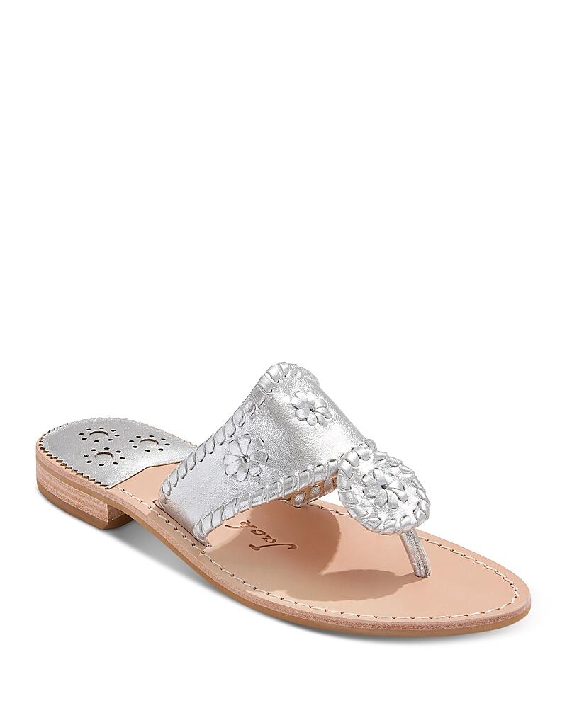 Jack Rogers Women's Jacks Whipstitch Slip On Thong Slide Sandals Cover