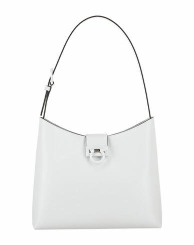 Ferragamo Trifolio Large Shoulder Bag Woman Shoulder bag White Calfskin Cover