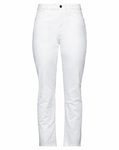 Pence Woman Pants White Cotton, Elastane Cover