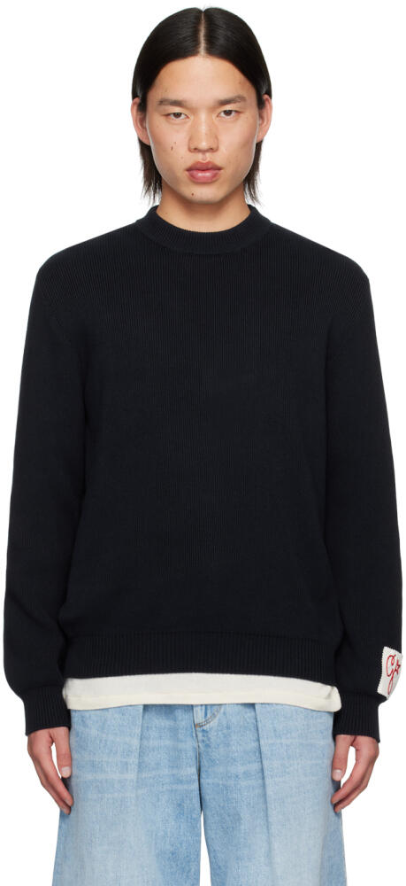 Golden Goose Navy Crewneck Sweater Cover