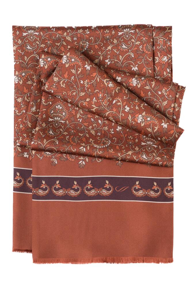 Elizabetta Elba - Silk Scarf for Men in Saddle Brown Cover