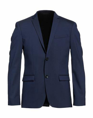 Calvin Klein Man Blazer Blue Wool, Elastane Cover