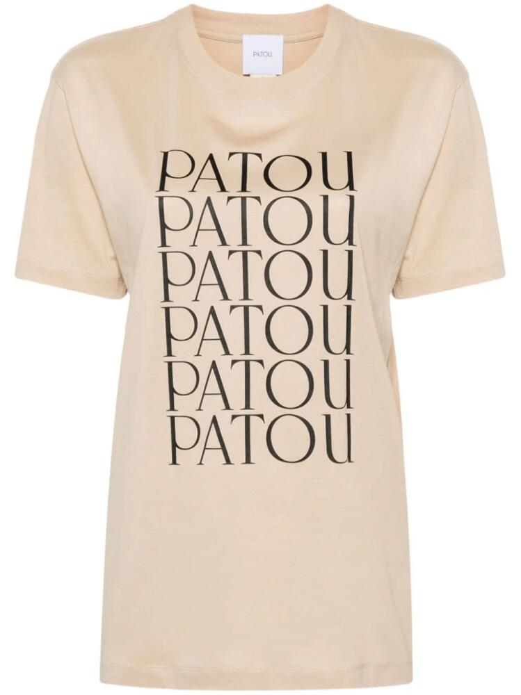 Patou Patou Patou organic-cotton T-shirt - Neutrals Cover