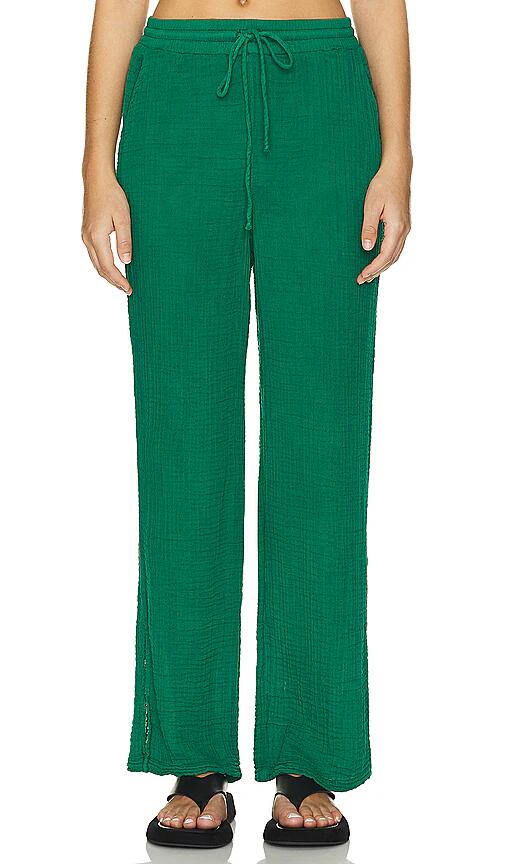 Michael Stars Jovi Waist Tie Pant in Green Cover