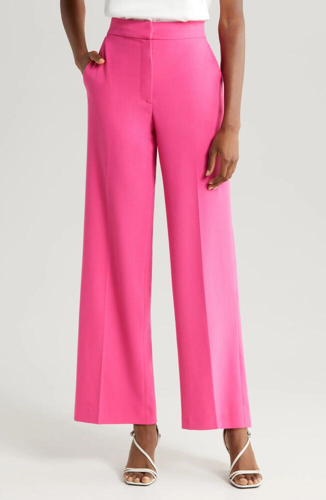 halogen(r) High Waist Wide Leg Pants in Magenta Pink Cover