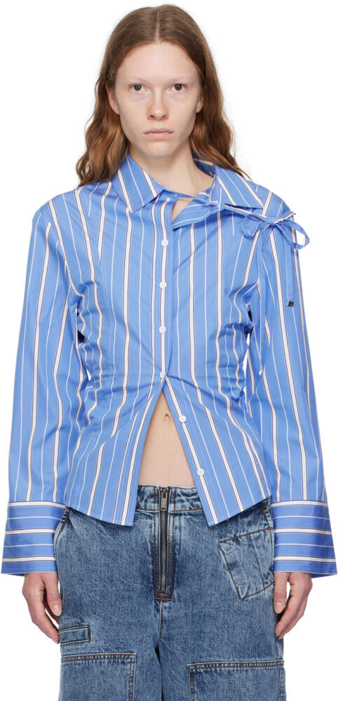 JACQUEMUS Blue Le Chouchou 'La Chemise Ruban' Shirt Cover