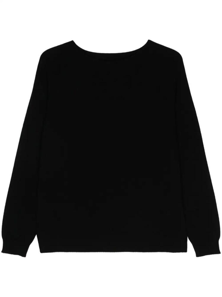 Seventy crew-neck wool-cashmere blend jumper - Black Cover