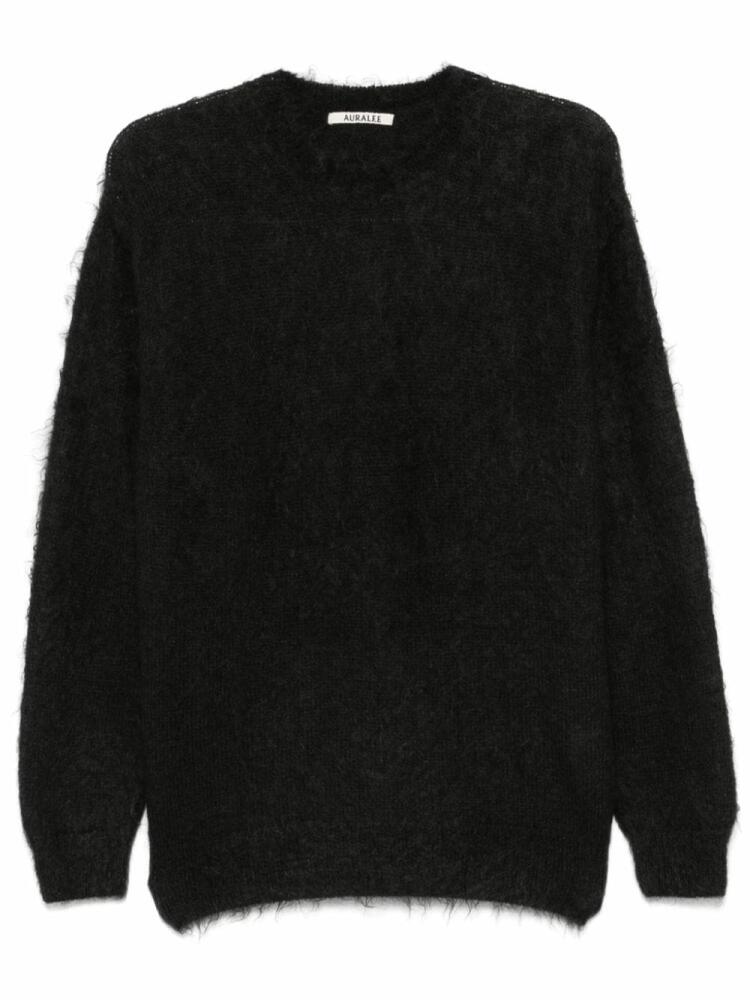 Auralee brushed knit cardigan - Black Cover