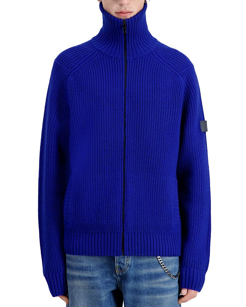 The Kooples Comfort Fit Zip Front Sweater Jacket Cover