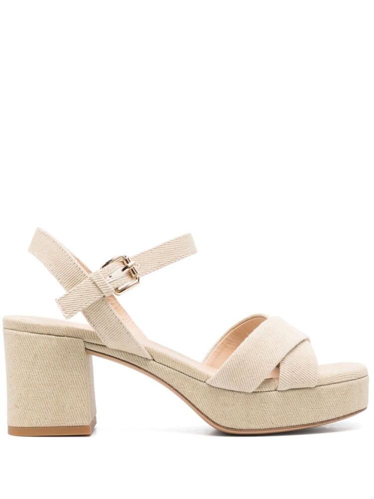 Roberto Festa Tella 70mm canvas sandals - Neutrals Cover