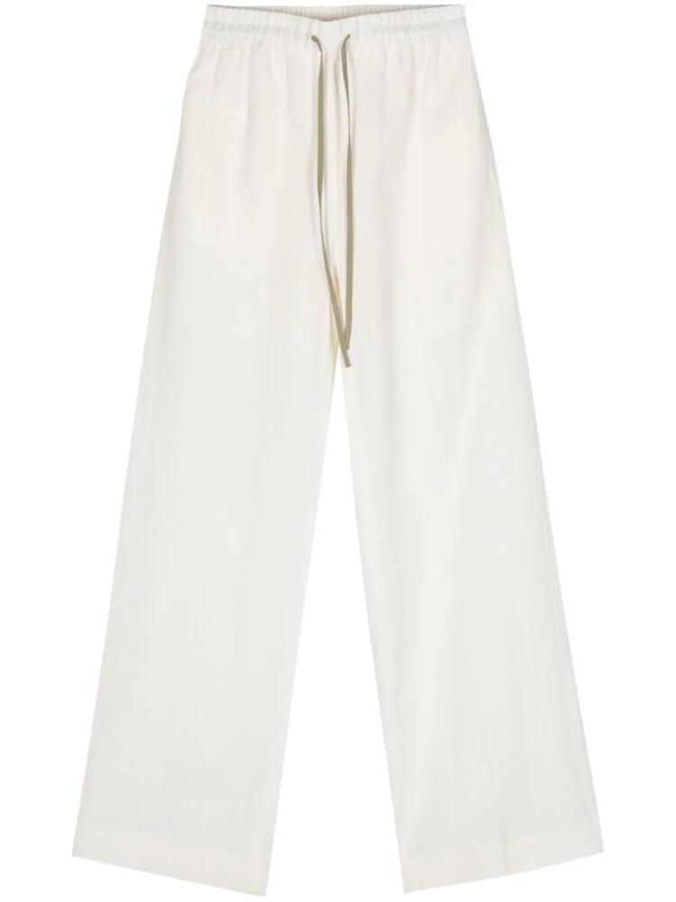 Paul Smith wide-leg linen trousers - White Cover