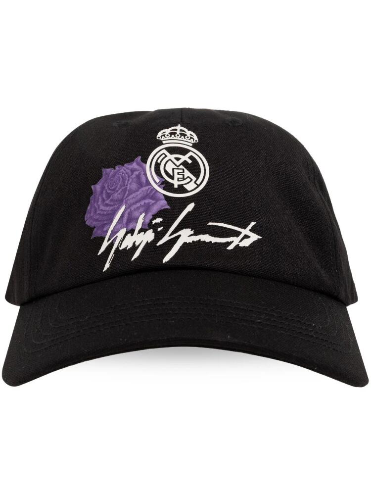 Y-3 x Real Madrid logo-appliqué cap - Black Cover