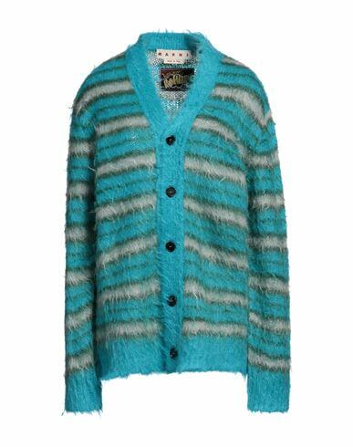 Marni Woman Cardigan Sky blue Mohair wool, Polyamide Cover