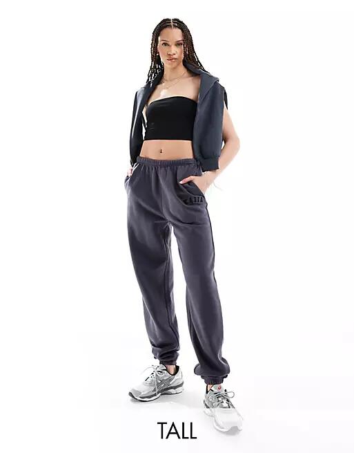 Kaiia Tall cuffed sweatpants in dark gray Cover