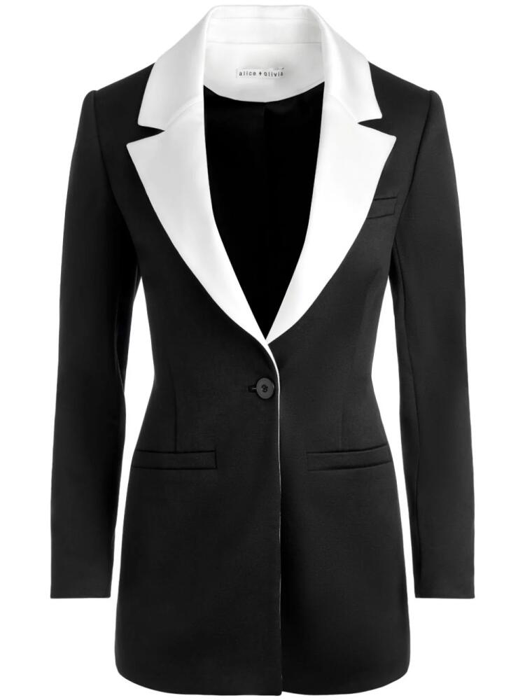 alice + olivia Silvie two-tone design blazer - Black Cover