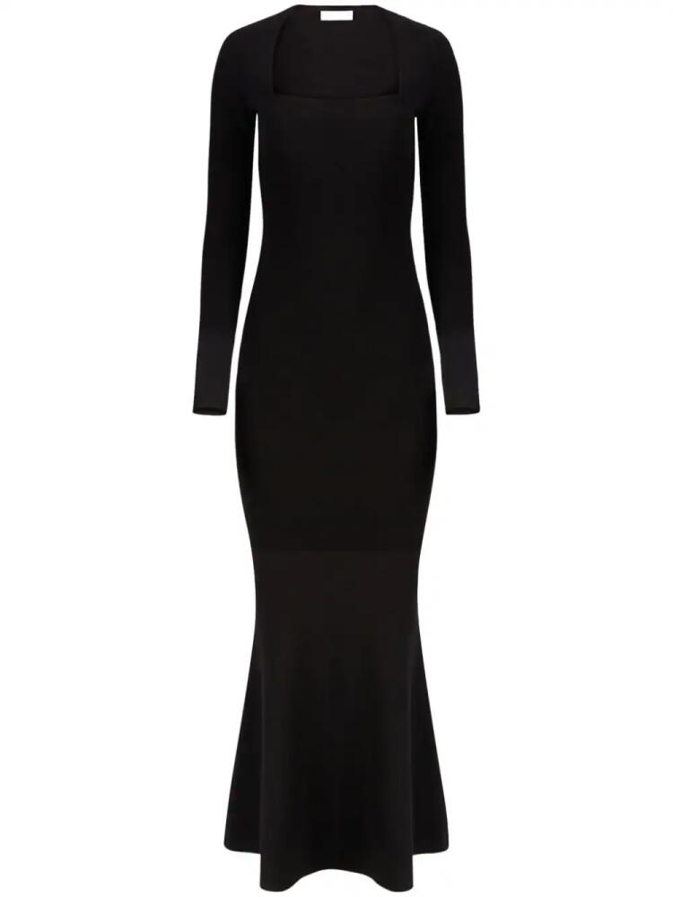 Nina Ricci wool-blend mermaid dress - Black Cover