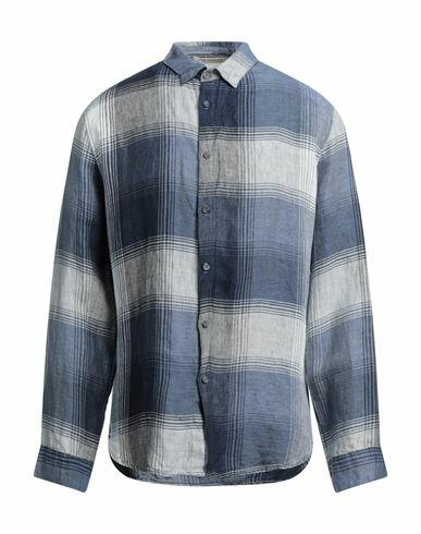 Crossley Man Shirt Slate blue Linen Cover