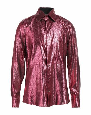 Dolce & gabbana Man Shirt Garnet Silk, Polyester Cover