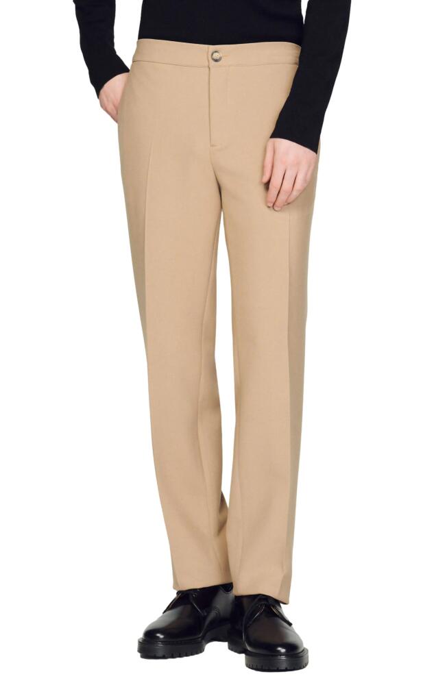 sandro H20 Jersey Pants in Beige Cover