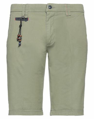 Yes Zee By Essenza Man Shorts & Bermuda Shorts Khaki Cotton, Elastane Cover