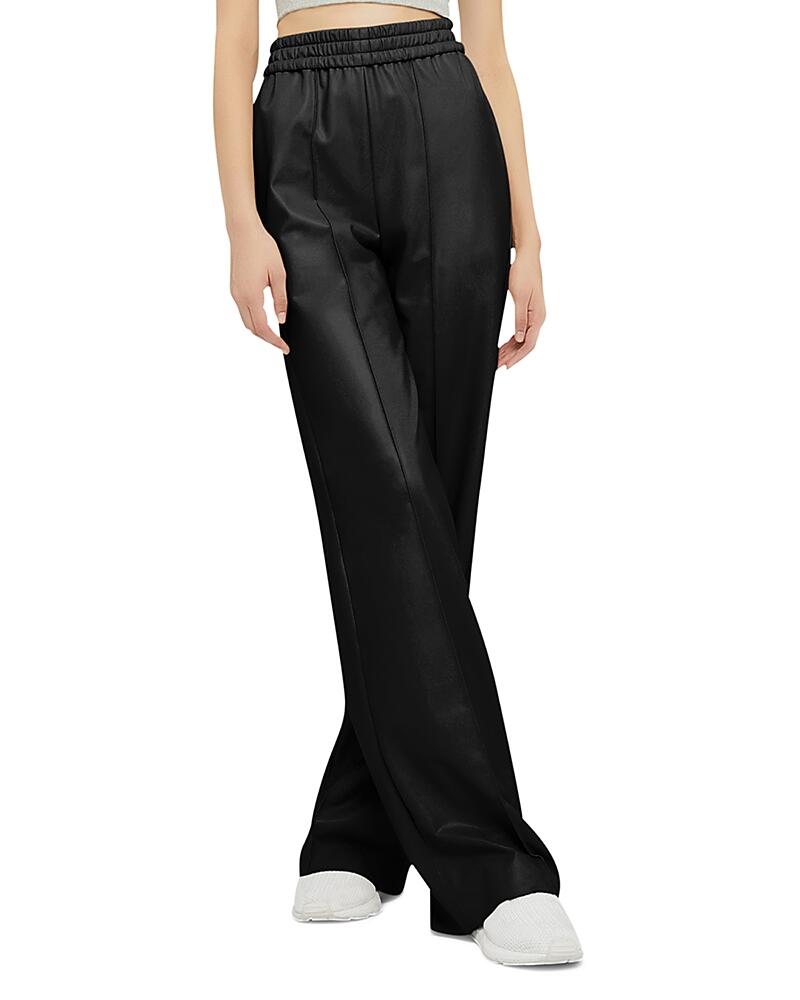 Wolford Faux Leather Wide Leg Pants Cover