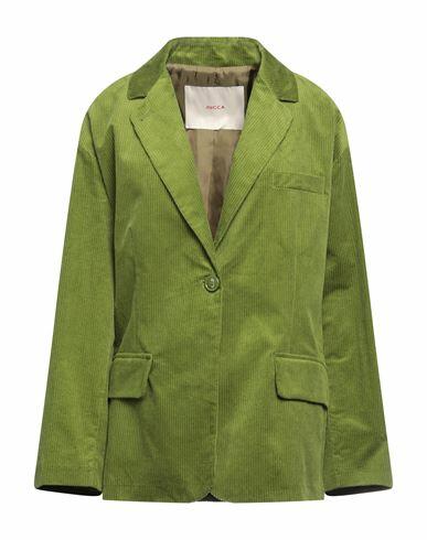 Jucca Woman Blazer Green Cotton Cover