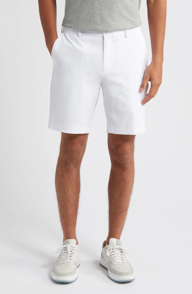 Peter Millar Crown Crafted Surge Performance Shorts in White Cover