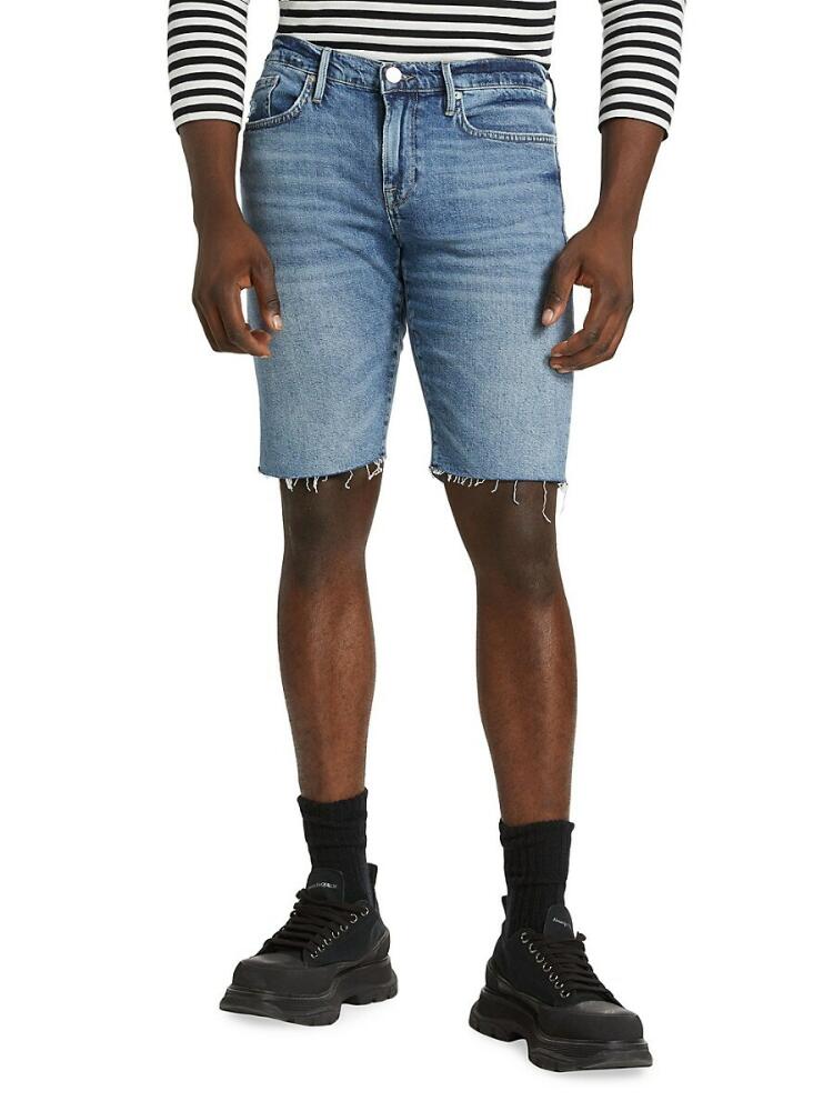 Frame Men's L Homme Cut Off Denim Shorts - Shore Cover