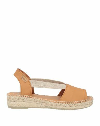 Toni Pons Woman Espadrilles Camel Leather Cover