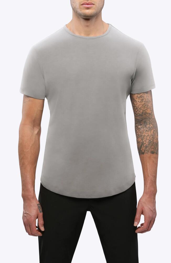 Cuts AO Curve Hem Cotton Blend T-Shirt in Dusky Graphite Cover