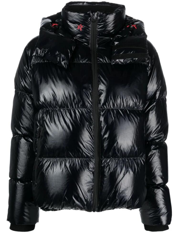 Perfect Moment January detachable-hood padded jacket - Black Cover