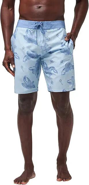 TravisMathew Lull In The Action (Heather Dream Blue) Men's Shorts Cover