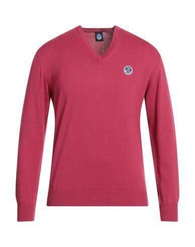 North Sails Man Sweater Fuchsia Cotton Cover