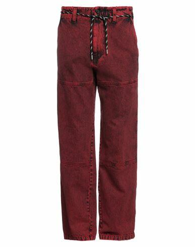 Just Cavalli Man Jeans Brick red Cotton Cover