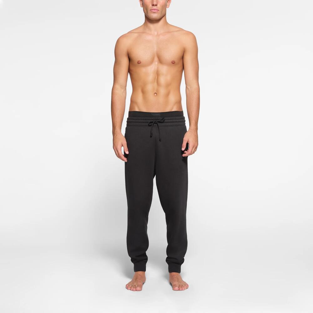 SKIMS Mens Tapered Jogger Pants | Grey | 3XL | Fleece Lounge Cover