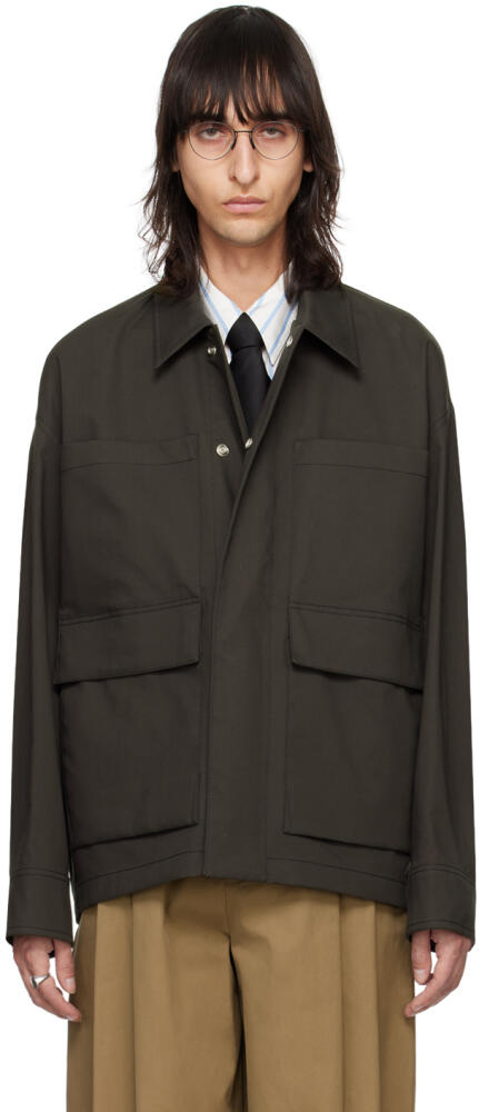 Bottega Veneta Brown Bicolor Jacket Cover