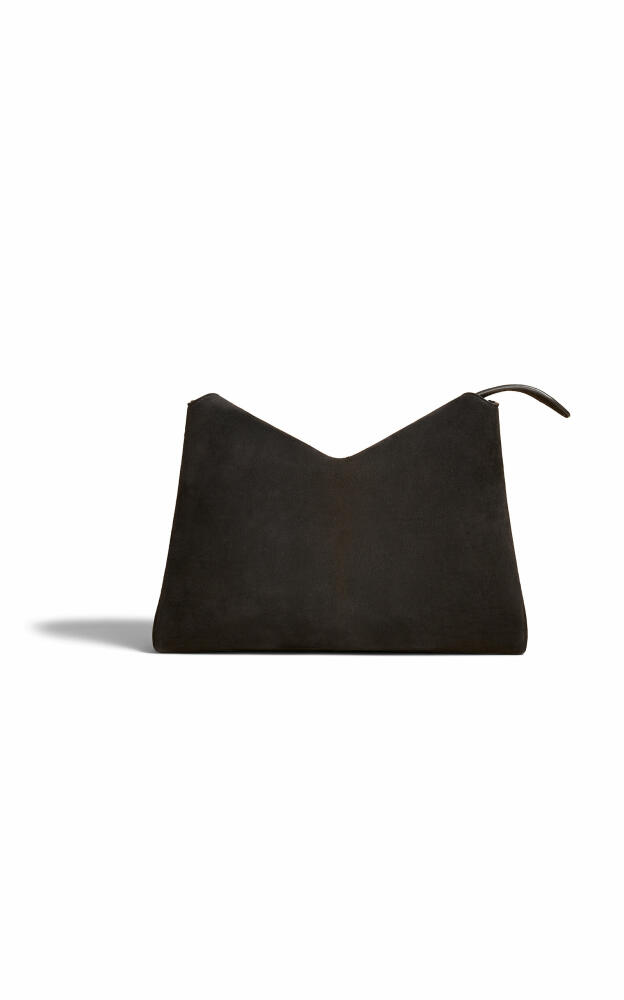 Khaite - Lina Medium Suede Crossbody Bag - Black Cover