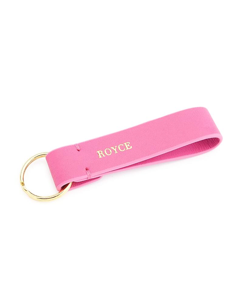 Royce New York Leather Loop Key Fob Cover