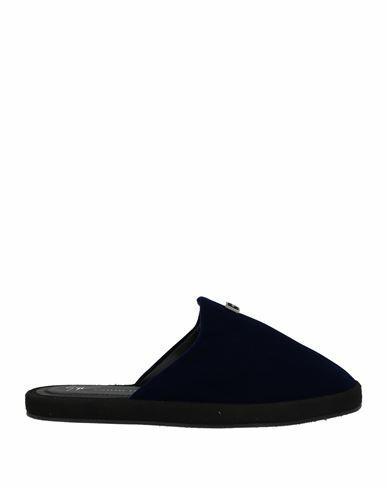 Giuseppe Zanotti Man House slipper Midnight blue Textile fibers Cover