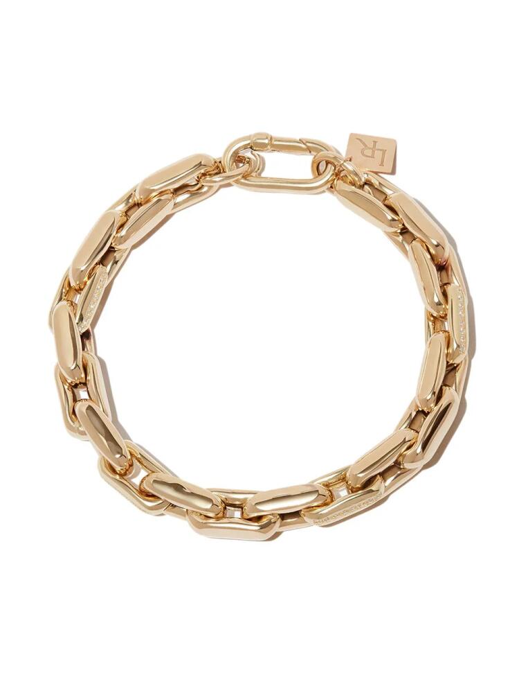 Lauren Rubinski 14kt yellow gold diamond chain-link bracelet Cover