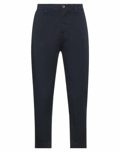 Officina 36 Man Pants Midnight blue Cotton, Elastane Cover