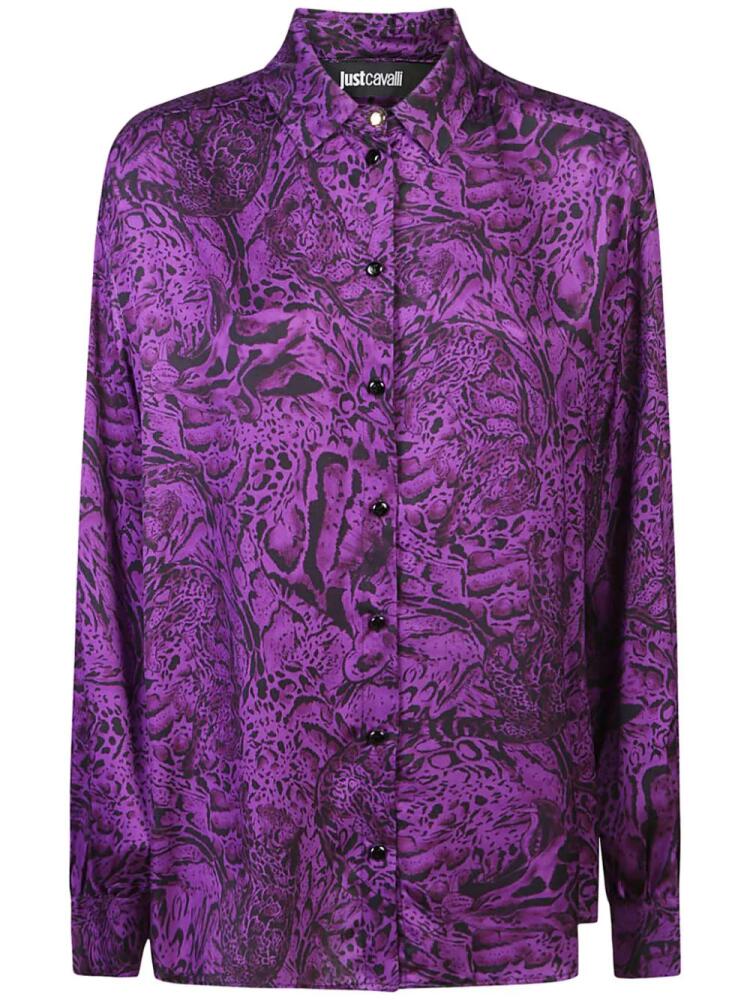 Just Cavalli animal-print shirt - Purple Cover