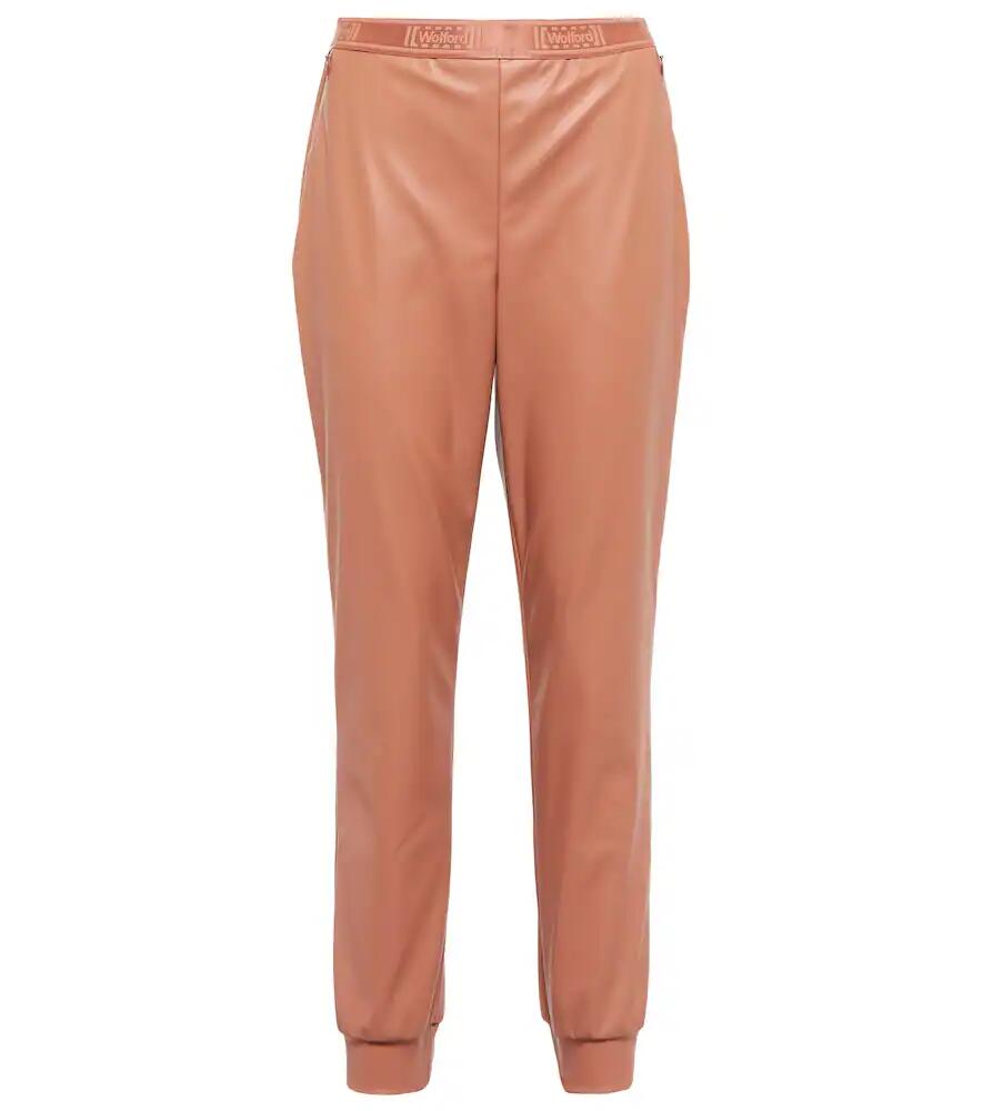 Wolford High-rise tapered faux leather pants Cover