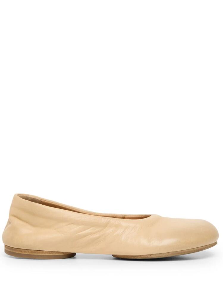 Marsèll Zerotto leather ballerina shoes - Neutrals Cover