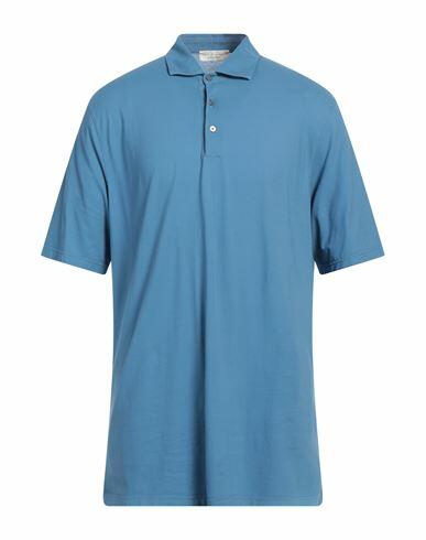 Filippo De Laurentiis Man Polo shirt Light blue Cotton Cover