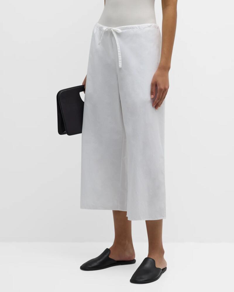 THE ROW Jubin Drawstring Cropped Pants Cover