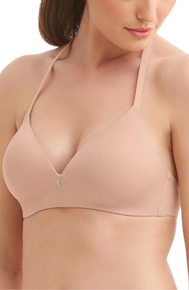 Montelle Intimates Wireless Convertible T-Shirt Bra in Sand Cover